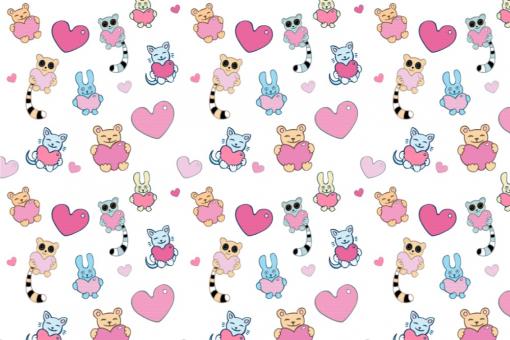 Frottee-Fleece-Stoff - Liebesbotschafter