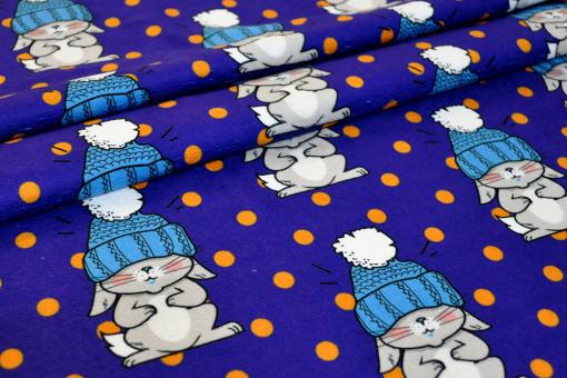 Frottee-Fleece - Hase Frosty