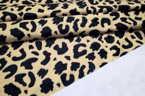 Frottee-Fleece - Leopard