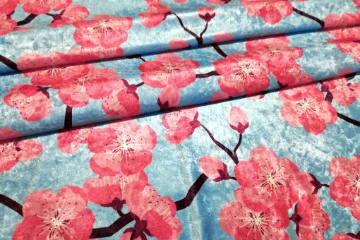 Pannesamt - China Kirschblüte