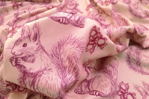 Fleece-Stoff - Eichhörnchen