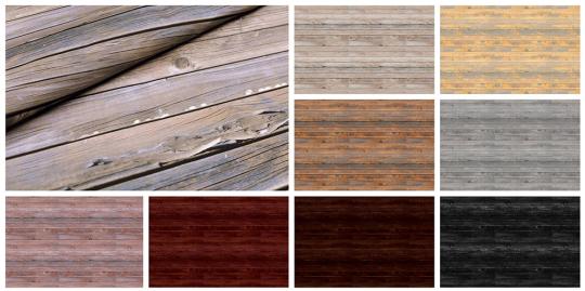 Trevira CS - Holzbretter Used