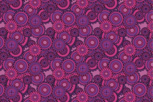 Dekostoff Steampunk - Zahnrad