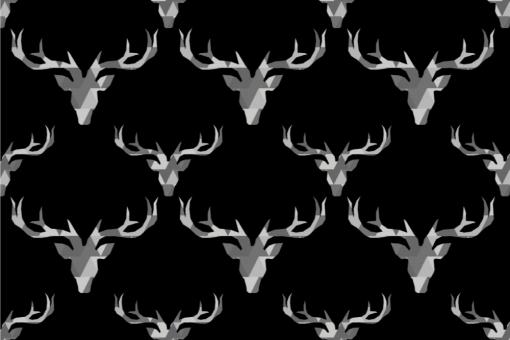 Wärmevorhang-Stoff - Hirschkopf Stylish