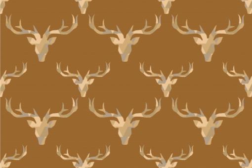 Wärmevorhang-Stoff - Hirschkopf Stylish