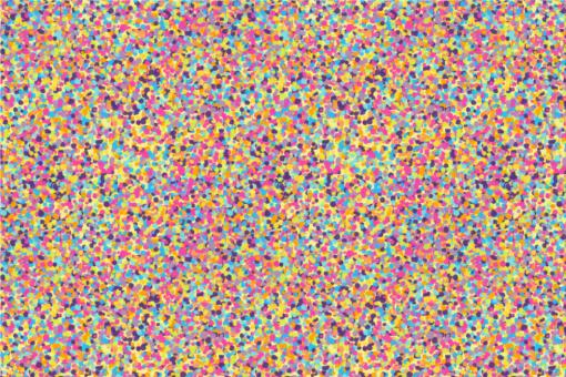 Satin Stoff - Konfetti