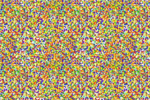 Satin Stoff - Konfetti