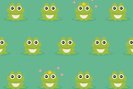 Baumwoll-Mundschutzstoff - Froschkönig