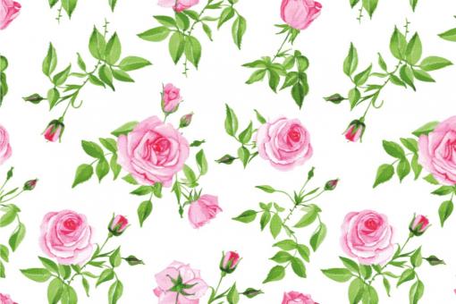 Voile Gardinenstoff - Wildrose