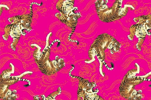 Satin - Chinesischer Tiger