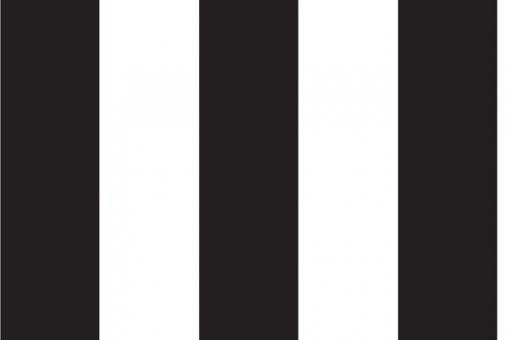 Blackout - Blockstreifen 10 cm - Schwarz/Weiß - 2,0 Meter Schwarz/Weiß
