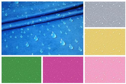 Frottee-Fleece - Wasserperlen