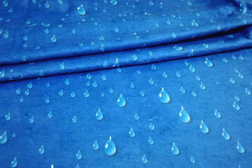 Frottee-Fleece - Wasserperlen