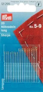 20 Nähnadeln lang