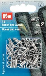 Federhaken silber No. 9