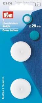 2 überziehbare Knöpfe 29 mm