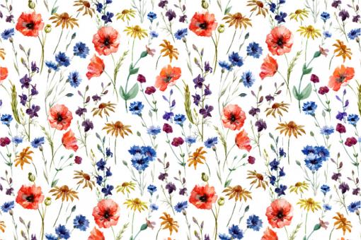 Outdoorstoff - Wildblumen