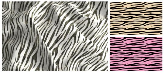 Farbtafel für den Pannesamt Tierwelt - Zebra