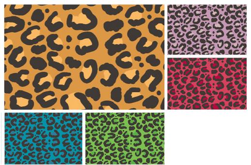 Pannesamt - Leopard Crazy Colours