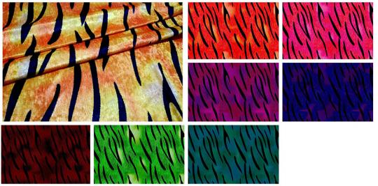 Pannesamt - Tiger Crazy Colours