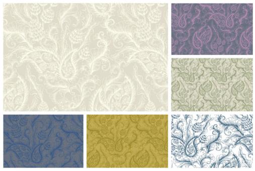 Pannesamt - Barock - Florales Motiv