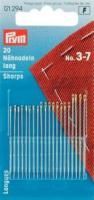 Nähnadeln lang - 20 Stück 3-7