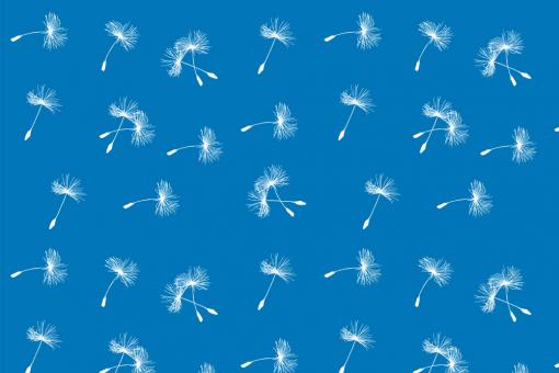 Fleece Stoff - Pusteblume