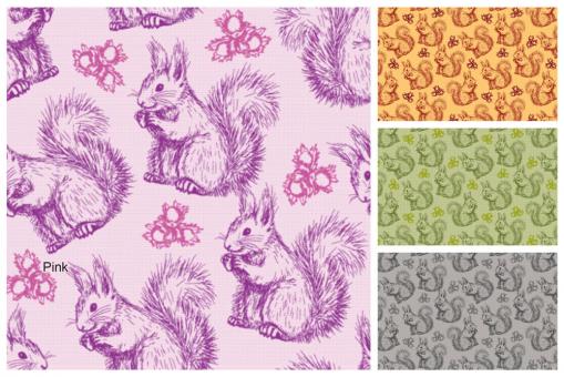 Dekostoff - Eichhörnchen
