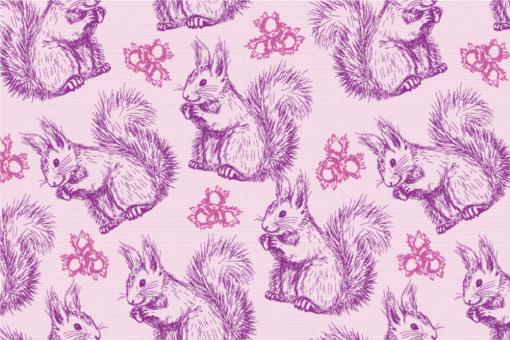 Dekostoff - Eichhörnchen