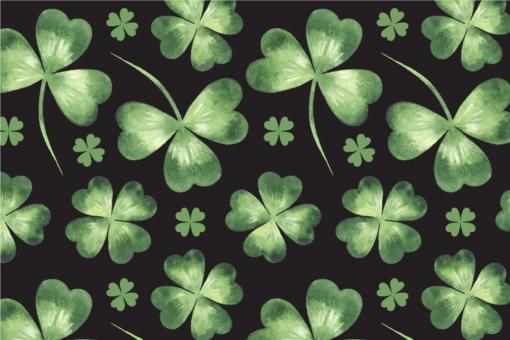 Dekostoff St. Patrick - Kleeblatt