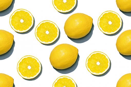 Dekostoff - Zitronen