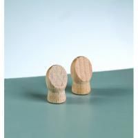 Holzhände - 5 mm Bohrung - L 18 x 10 mm -  - roh