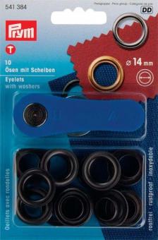 Ösen Set - 14 mm rostfrei - brüniert