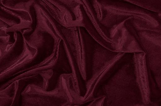 Stretch-Samt- Uni - Bordeaux - 1,0 Meter