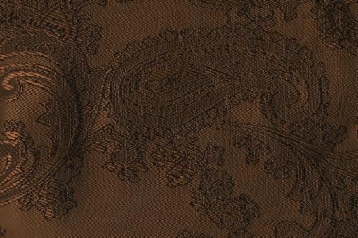 Jacquard-Taft - Paisley - Braun/Schwarz - 1,0 Meter