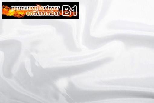 Deko-Taft - permanent schwer entflammbar - Weiß - 4,0 Meter