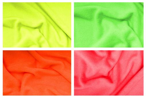 Toller Fleece-Stoff in angesagten Neon-Farben