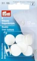 Wäscheknöpfe Doppel - 8 Stück Ø 17 mm