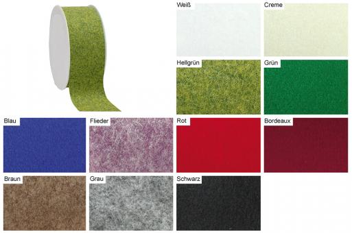 Filzband 1 mm - 7,2 cm - 10-Meter-Rolle