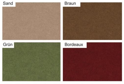 Landhaus-Filz - 3 mm - 50 cm breit - Uni Melange