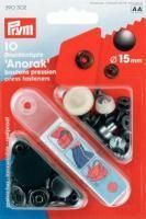 Druckknopf 15 mm - Brüniert - 10 Stück