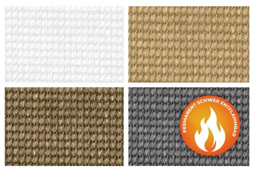 Beschattungsgewebe - permanent schwer entflammbar - 300 cm