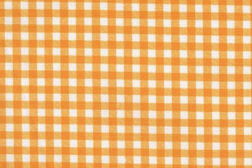 Sonnenschutz-Gewebe Vichy-Karo - 280 cm breit - Weiß/Sonnengelb - 1,0 Meter