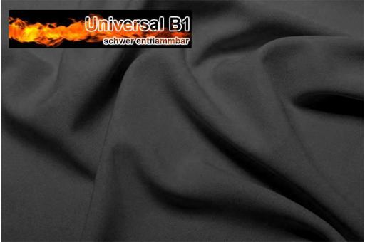 Universal Stoff B1 - 280 cm - schwer entflammbar - Dunkelgrau - 1,0 Meter