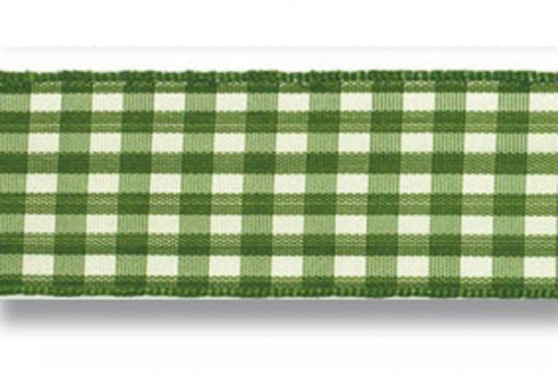 Vichy-Band mit Drahtkante 40 mm - 20 m Rolle