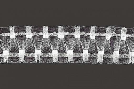 Smokband - 3-fache Stoffmenge - 50 mm - transparent