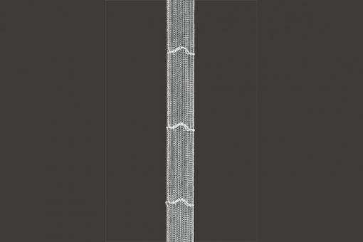 Raffrolloband zum Nähen - 18 mm - transparent