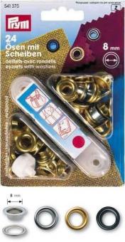 Ösen Set - 8 mm rostfrei - Goldfarben