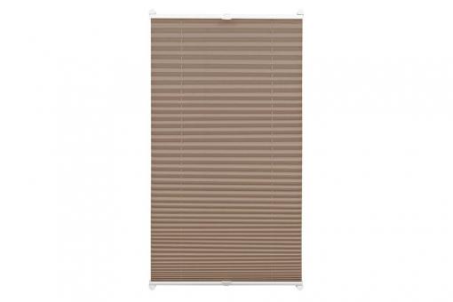 EASYFIX Plissee - 2 Bedienschienen - 80 x 130 cm - Taupe
