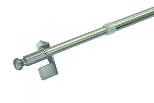 GARDINIA Klemmstange - Ø 8/10 mm - Filigrano Kugel - 50 - 80 cm - Edelstahl-Optik